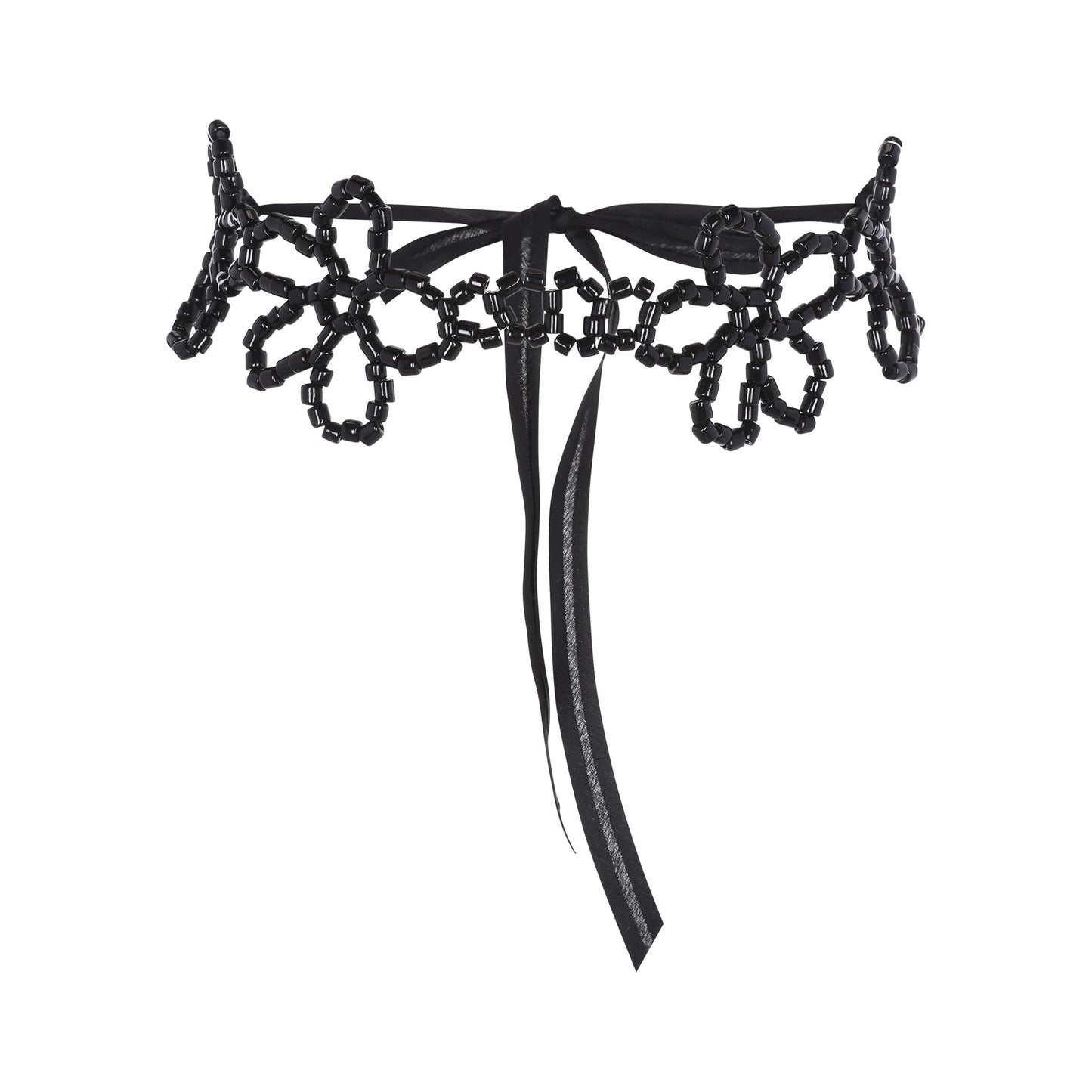 FLOWER BELT BLACK