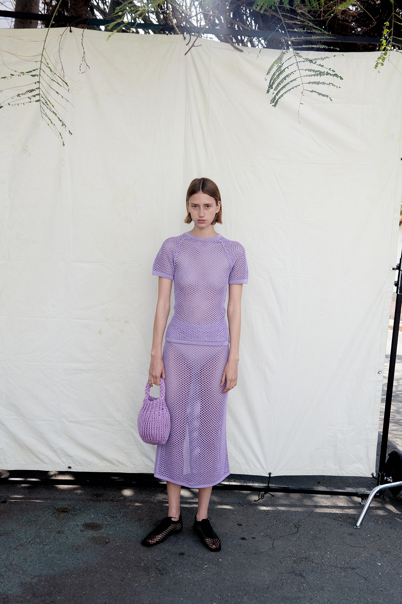 NET SKIRT LAVANDER