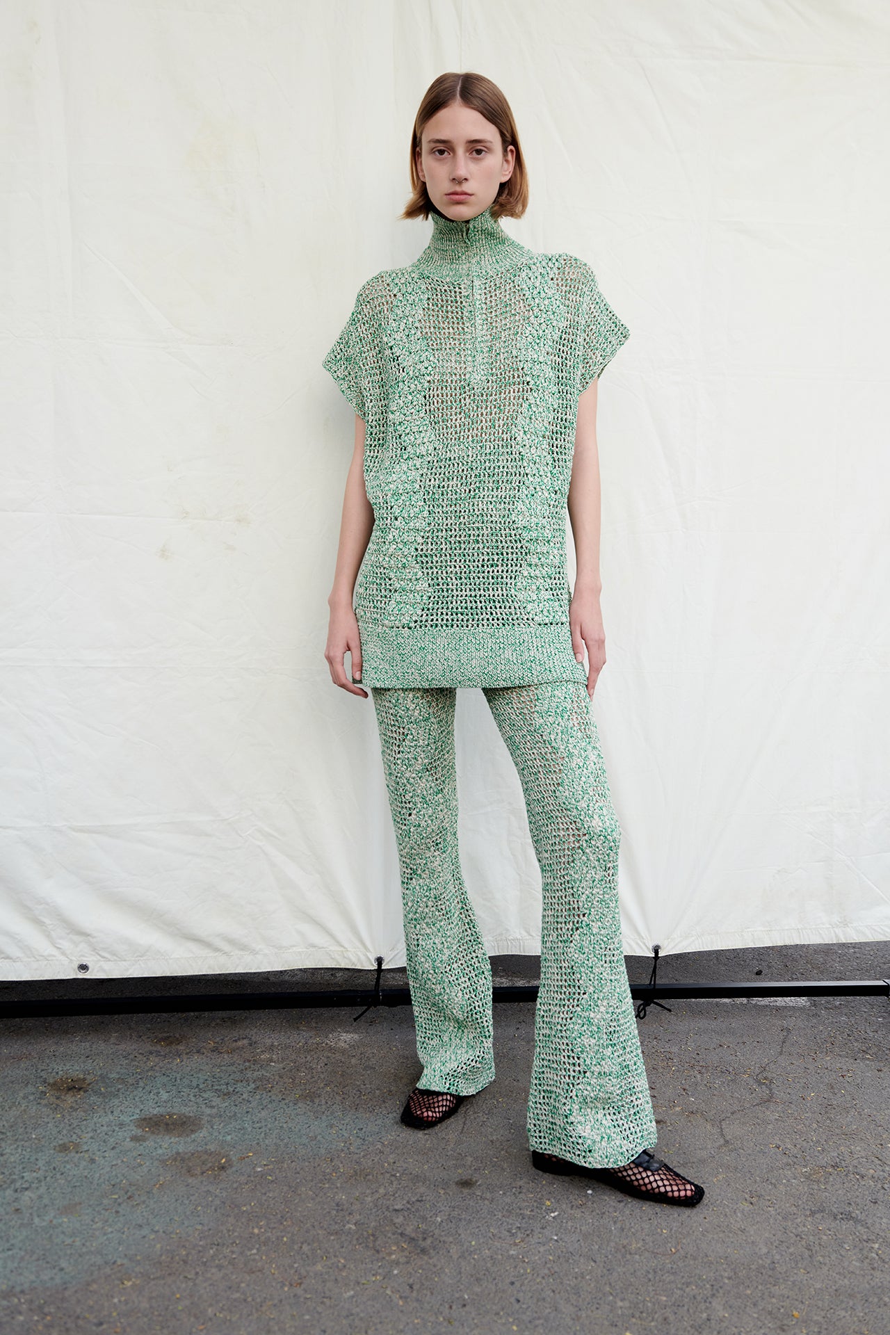 ZIG ZAG TUNIC GREEN