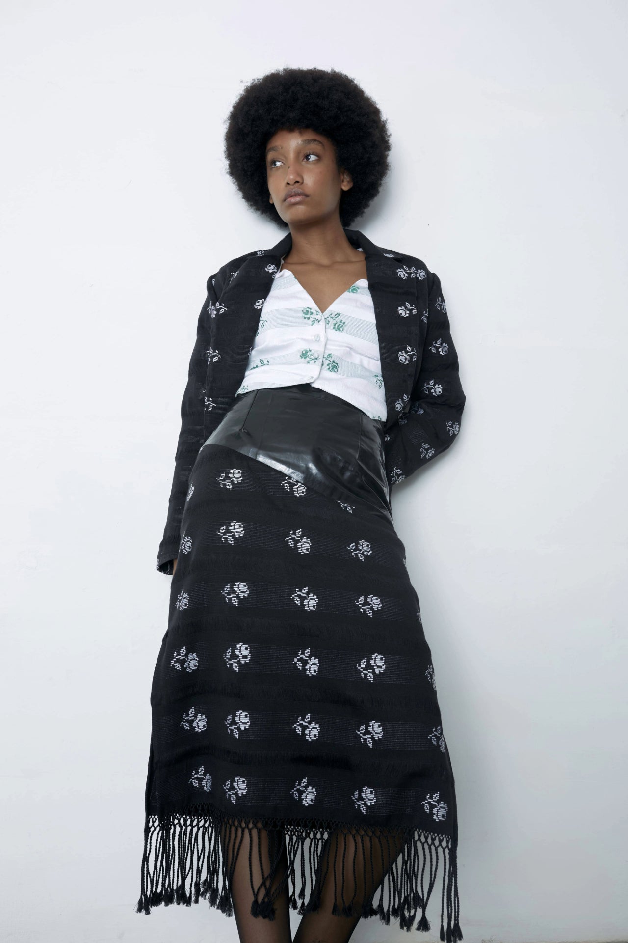 Fringe Skirt – Mozhdeh Matin