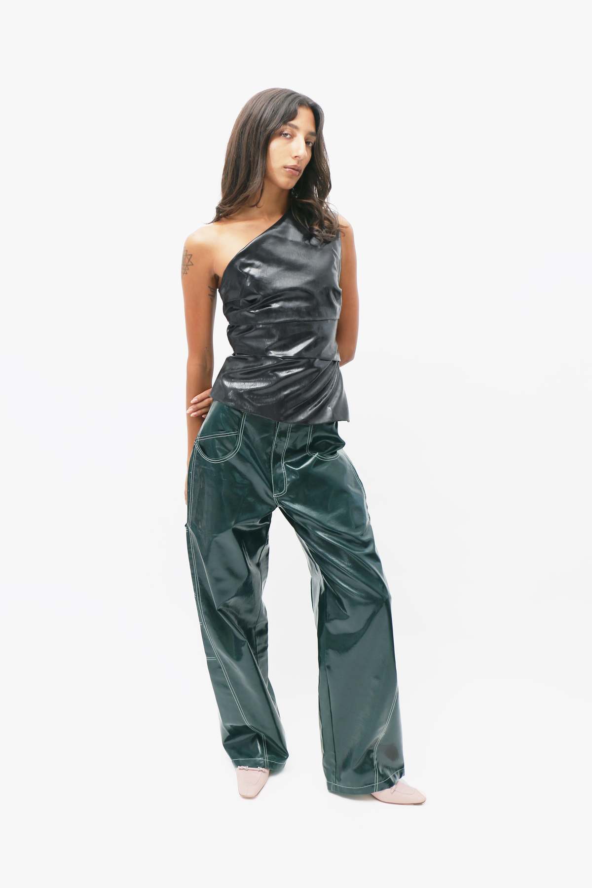Cargo Rubber Pant Petroleum
