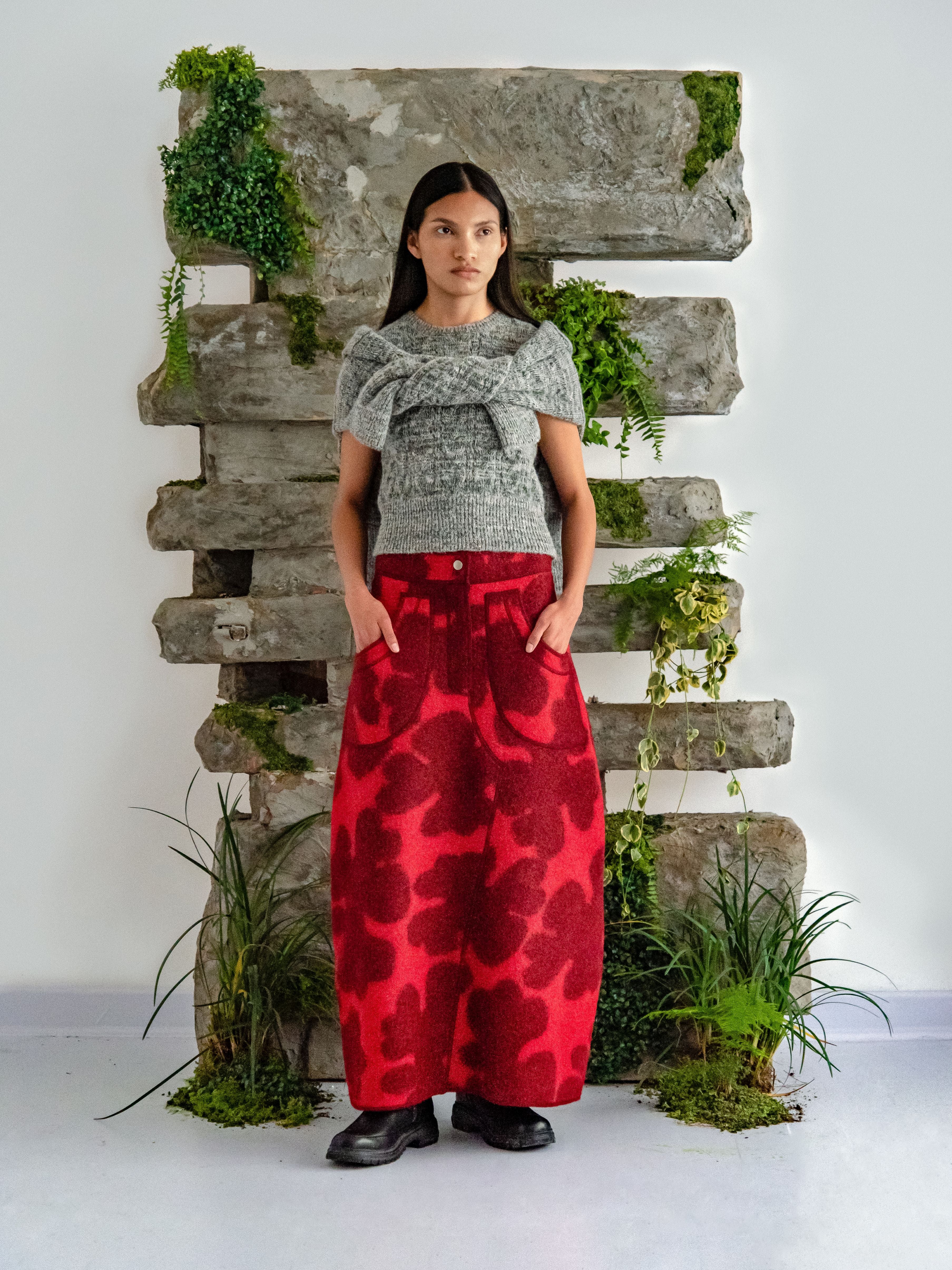 Felted Cargo Skirt