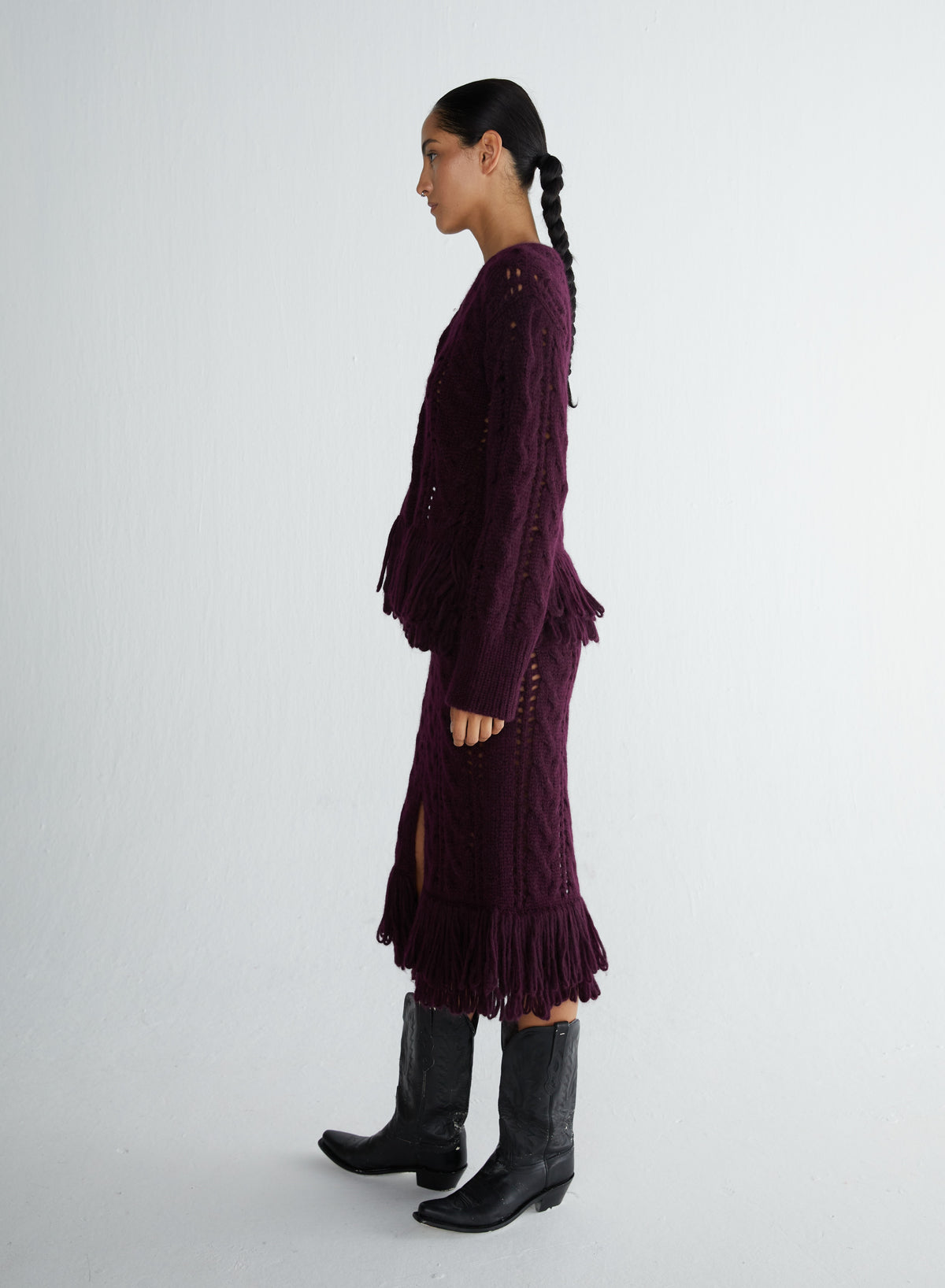 Sola Cardigan Burgundy