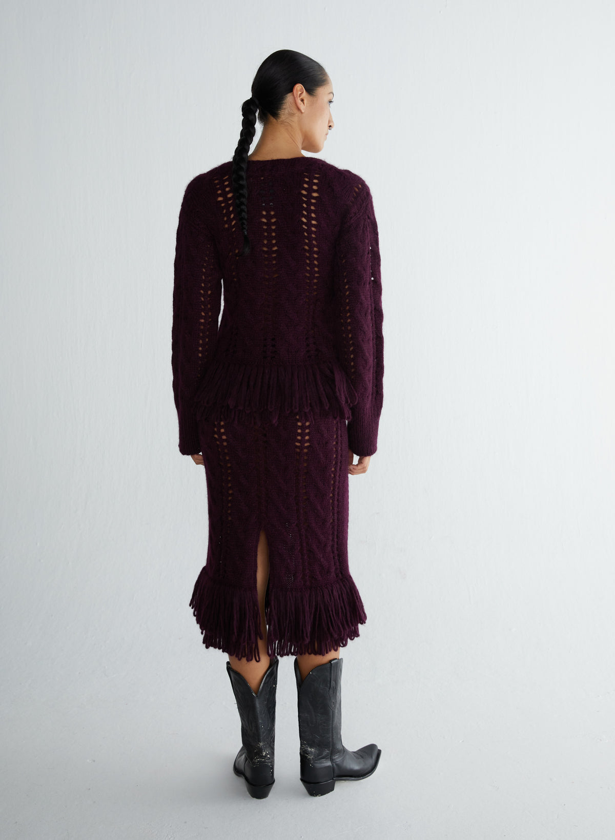 Sola Cardigan Burgundy