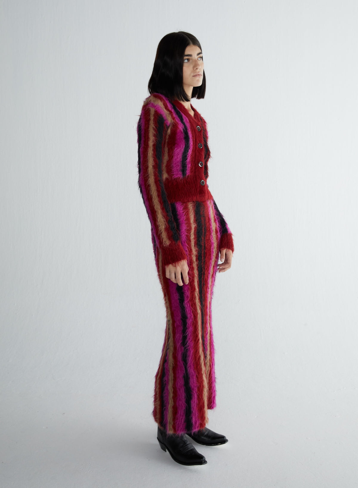 Gasha Cardigan Pomegranate