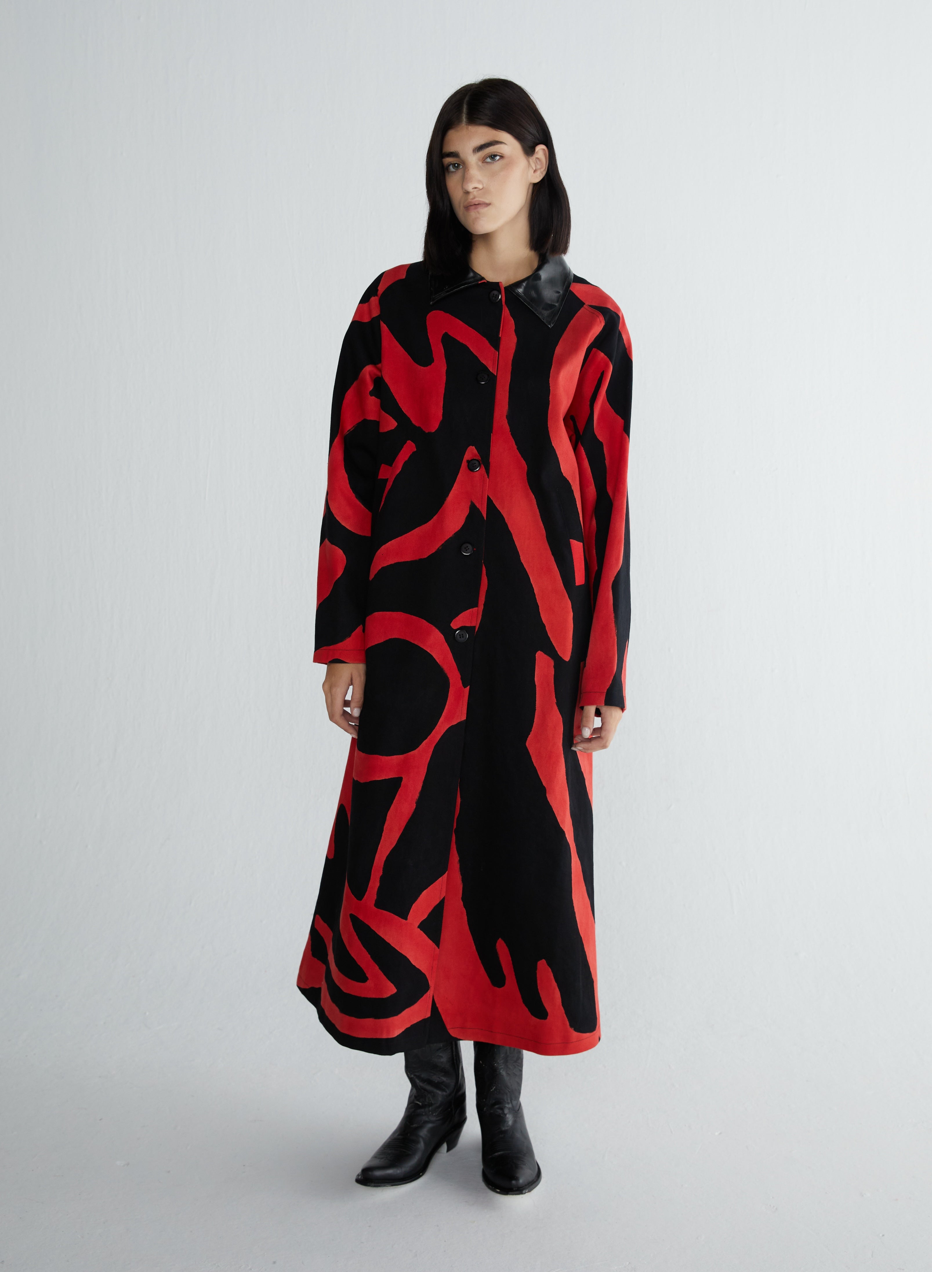 Long Mara Coat Red
