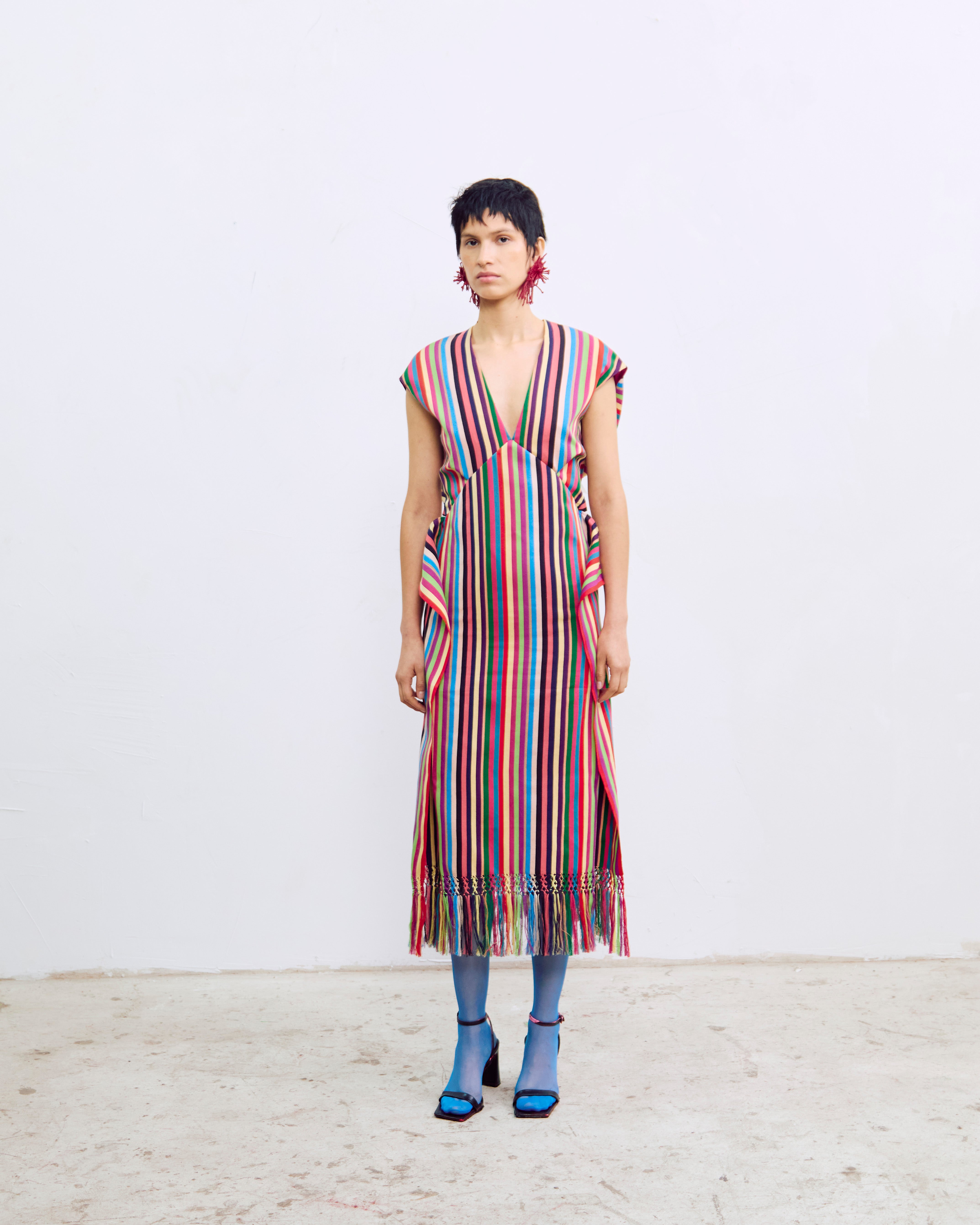 Fringe Midi Dress