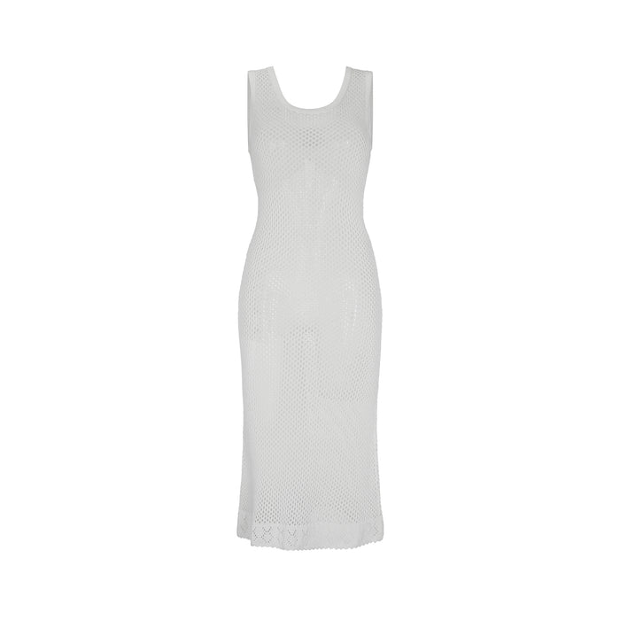 Plus Size - Rayon Black Net Midi Dress with side pockets – Fashiana