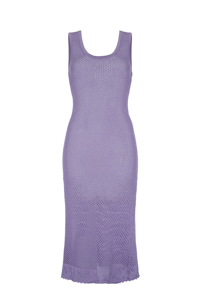 Blue Organza & Net Midi Dress Design by Gauri And Nainika at Pernia's Pop  Up Shop 2024