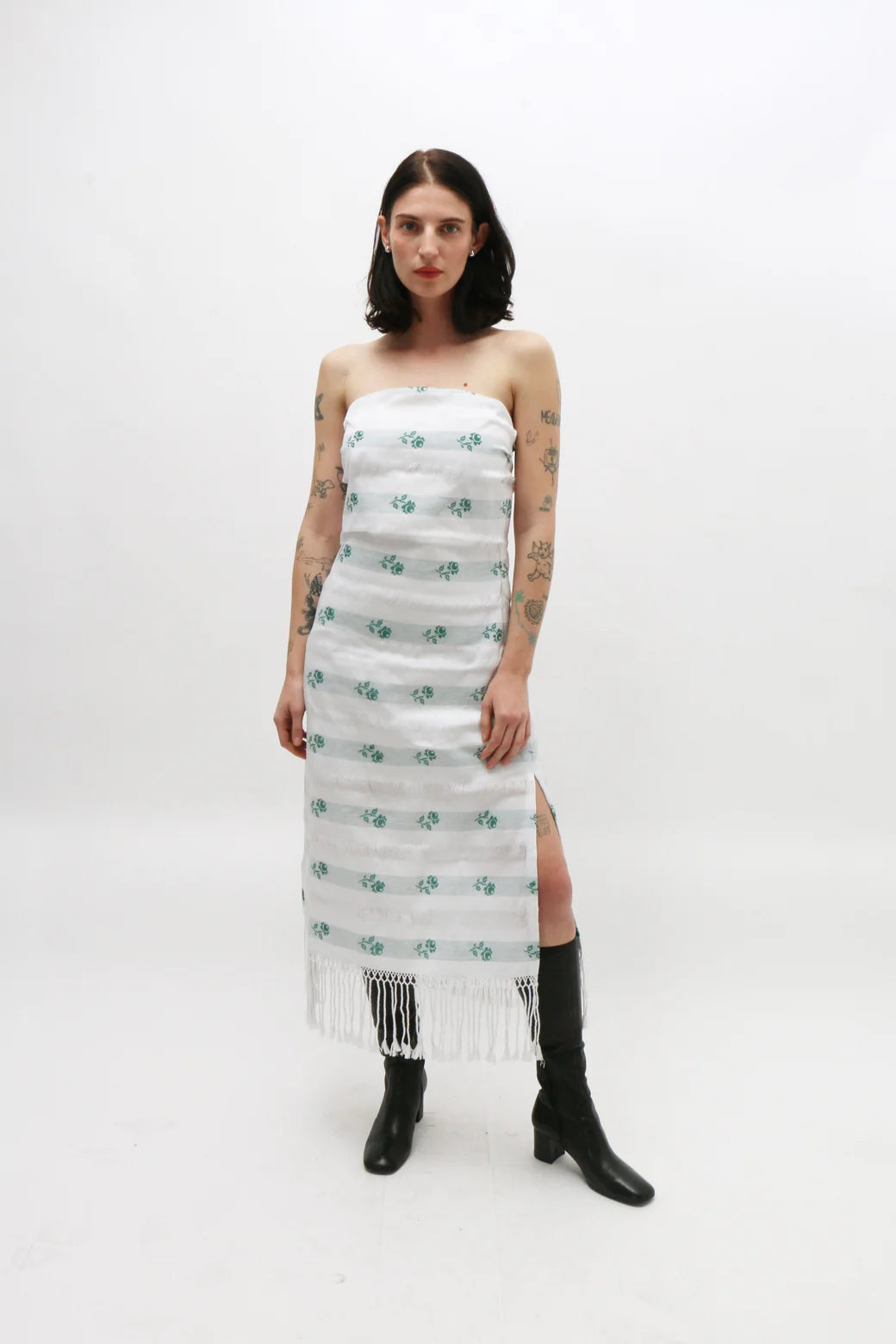 Strapples Dress White